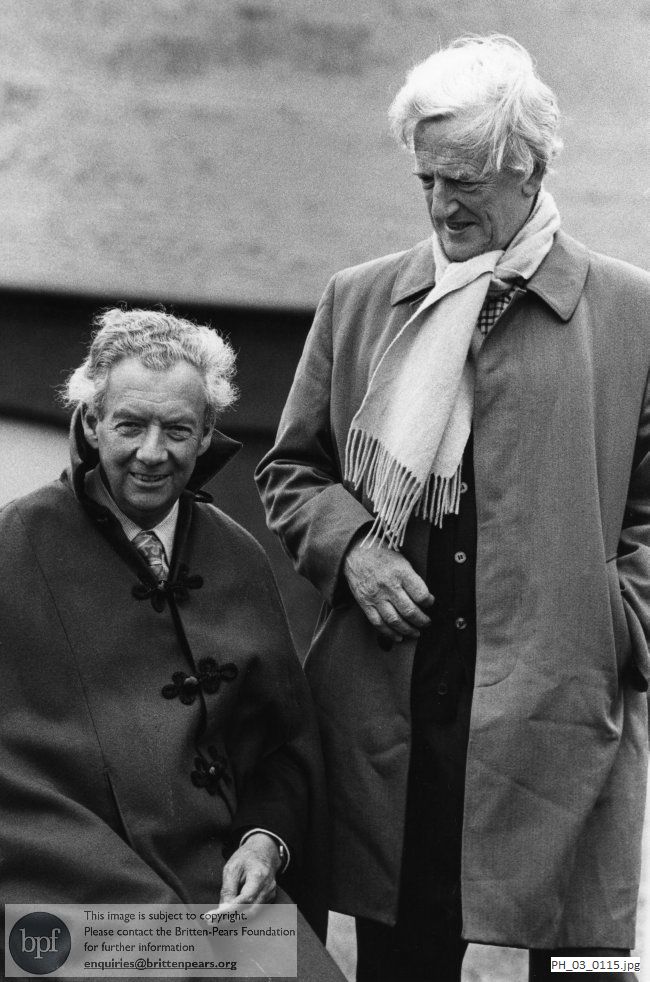 Benjamin Britten and Peter Pears at Snape