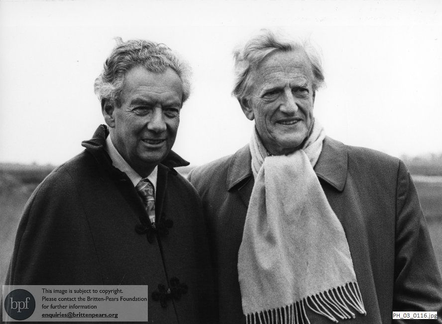 Benjamin Britten and Peter Pears at Snape