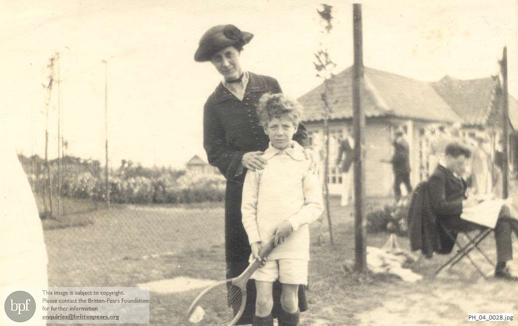 Benjamin Britten with Aunt Jessie