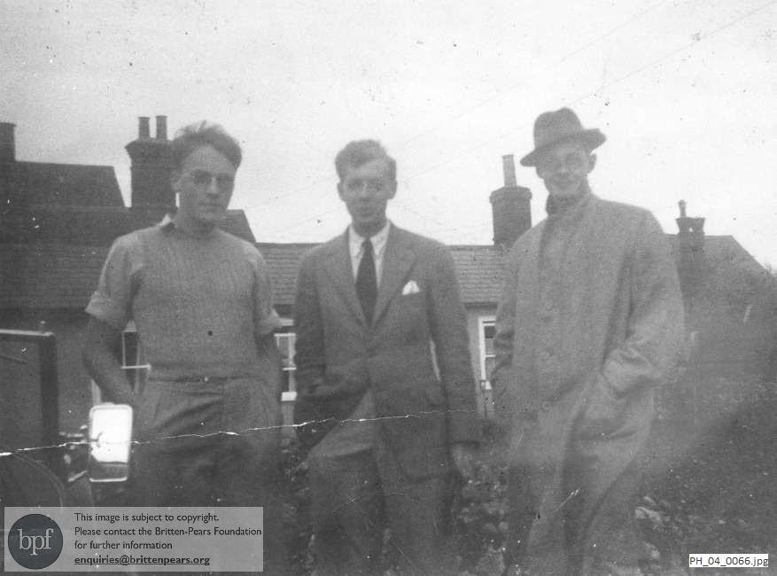 Benjamin Britten with John Alston and Wulff Scherchen