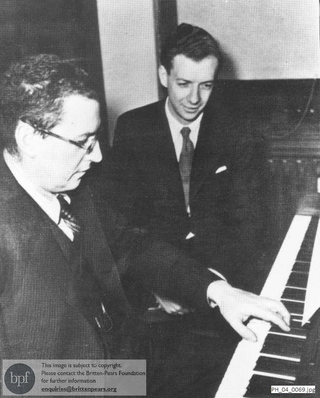 Benjamin Britten with Paul Wittgenstein