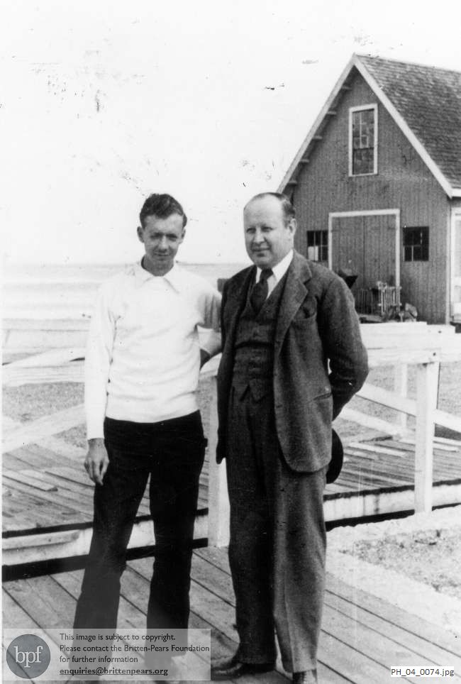 Benjamin Britten with Eugene Goossens in Maine
