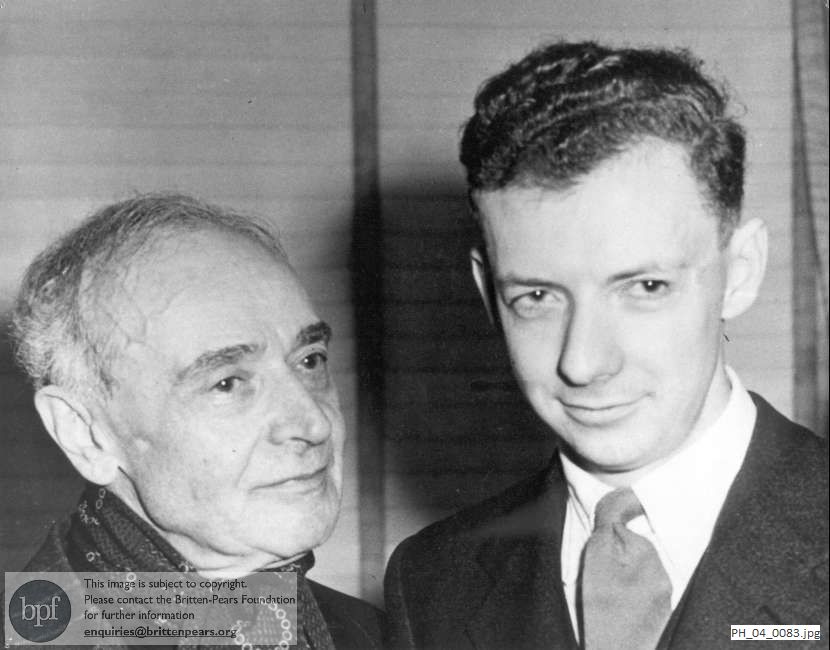 Benjamin Britten and Serge Koussevitzky