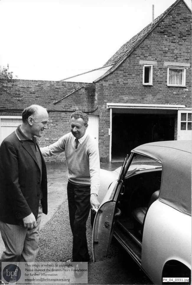 Benjamin Britten and Sviatoslav Richter at The Red House, Aldeburgh
