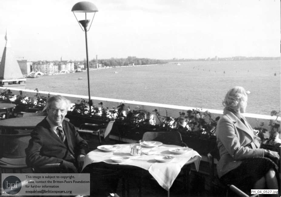 Benjamin Britten and Pat Servaes in Venice