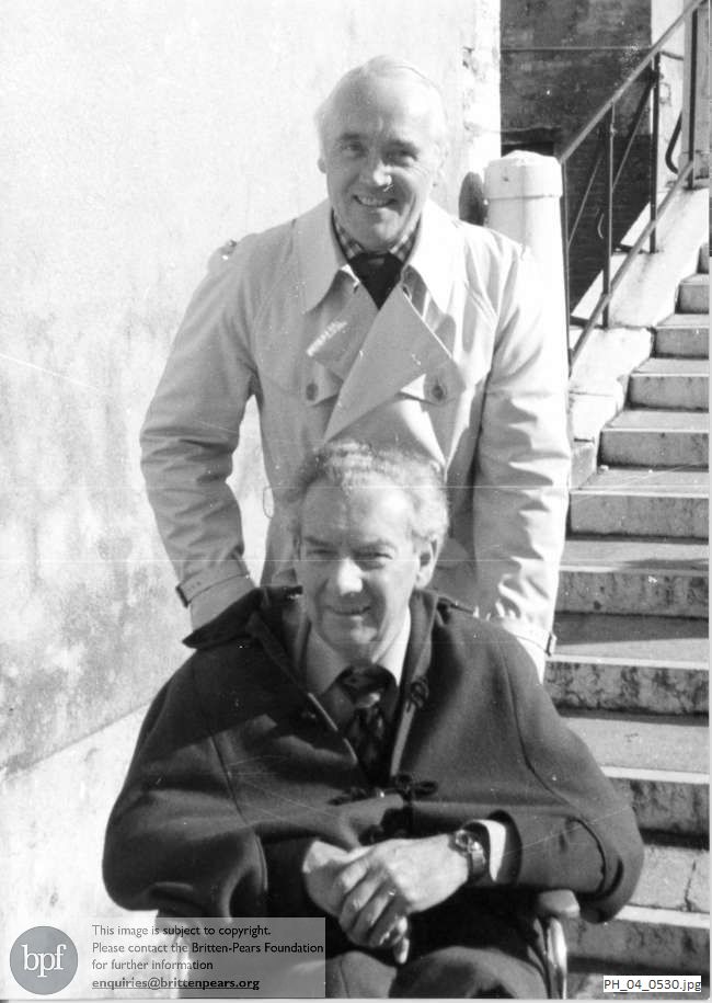 William Servaes and Benjamin Britten in Venice