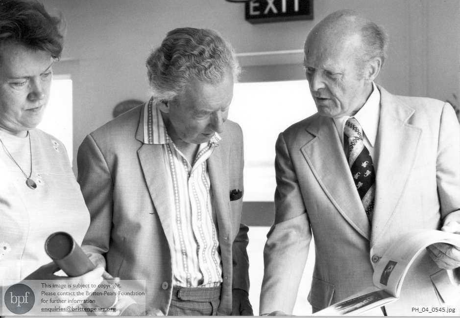 Benjamin Britten and Professor Helmut Blume