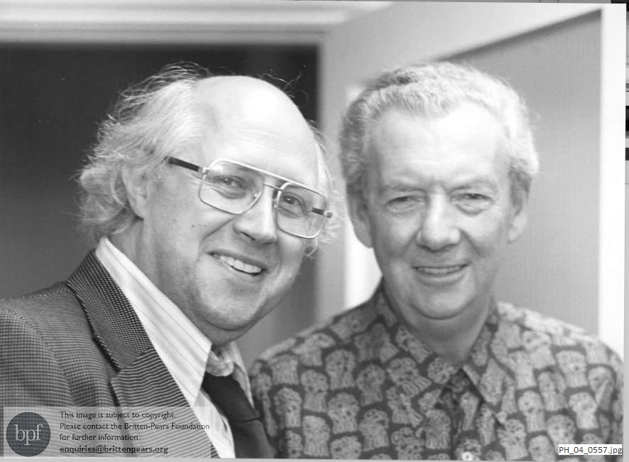 Benjamin Britten with Mstislav Rostropovich