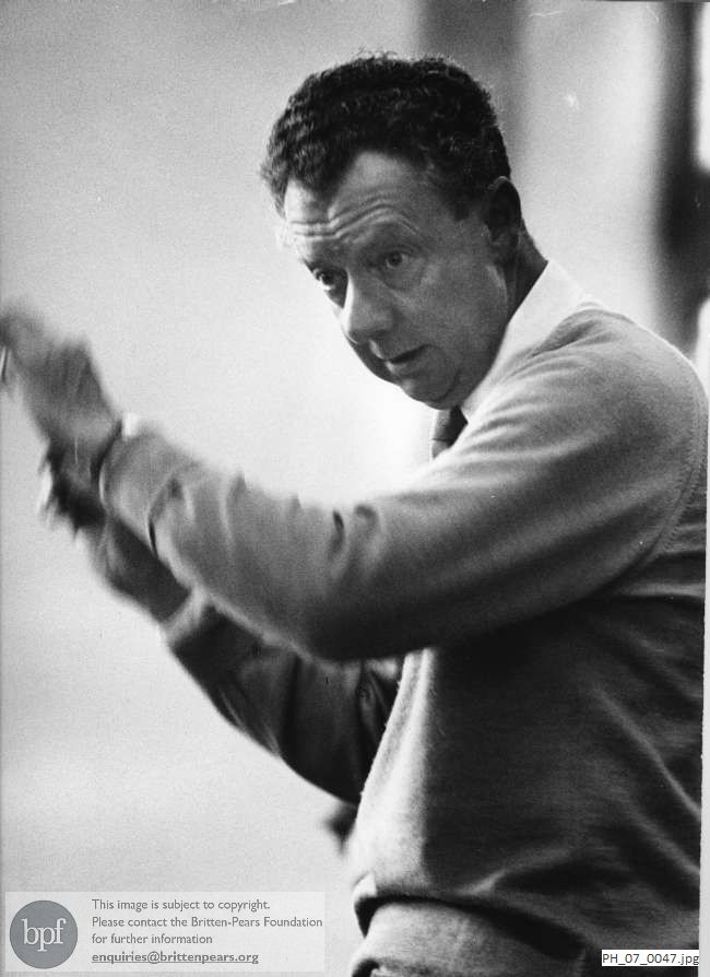 Benjamin Britten conducting 