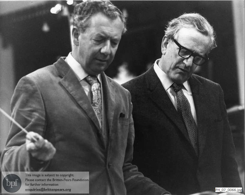 Benjamin Britten and Peter Pears in Orford Church